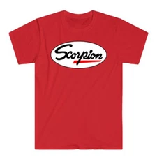 Scorpion Snowmobile Men's Red T-Shirt Size S to 5XL