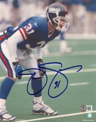 Photo Dédicacée 8x10 Signée JASON SEHORN (NY Giants) - Certifiée BECKETT (BAS) - Neuve