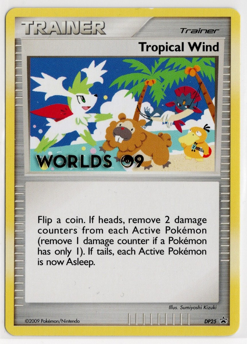 Pokemon DP25 ERROR Tropical Wind DP48 World Championships 09 Black