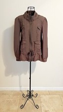 DKNY JEANS Brown Utility Jacket Women s Casual Fall Lightweight Coat - Size L