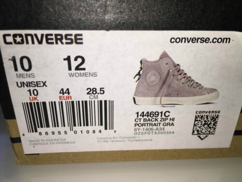 Converse Trainers Chuck Taylor All Star Burnished Hi Top - Grey - RRP £75 -  New | eBay