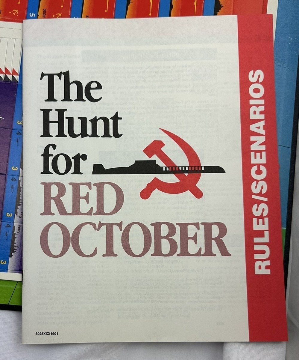 The Hunt for Red October Game by TSR Inc 1988 Age12 - 2 Players