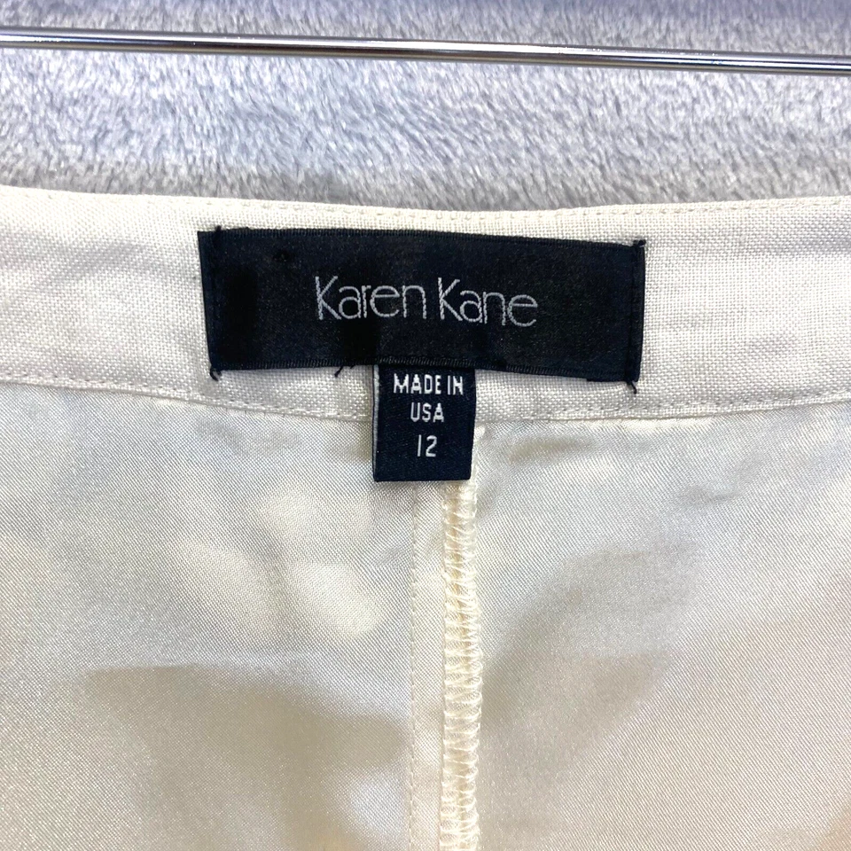 Karen Kane кружева крючком юбка женщин 12 кремовый карандаш с подкладкой стильный колена скромный - Изображение 4 из 4