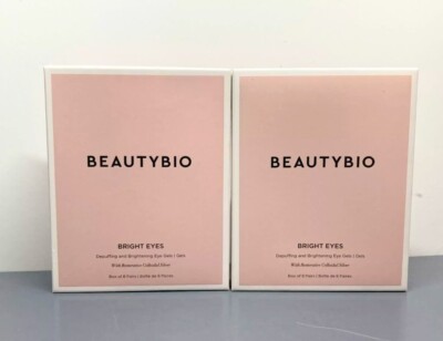 Beauty Bio Bright Eyes Depuffing and Brightening Eye Gels Box of 8 Pairs x 2
