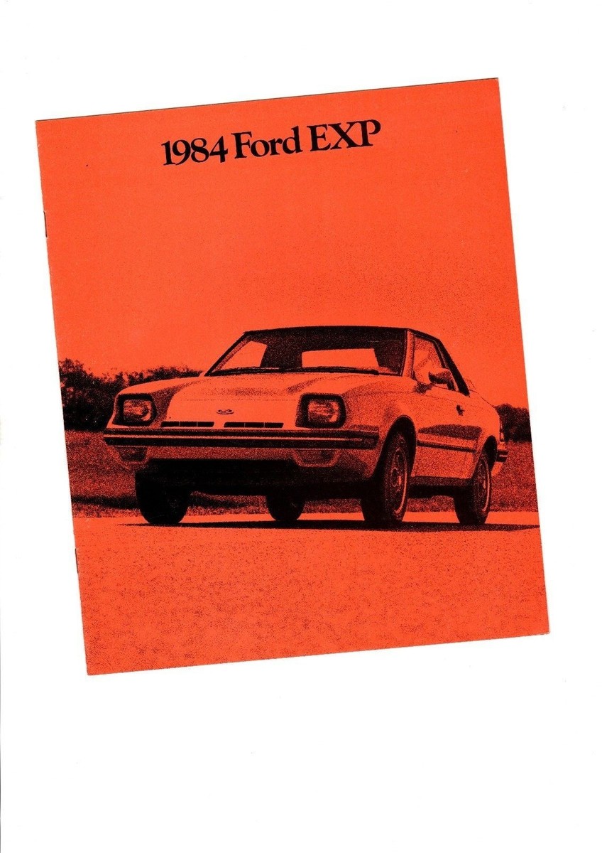 1984 FORD EXP Brochure / Pamphlet with Color Chart : TURBO Coupe