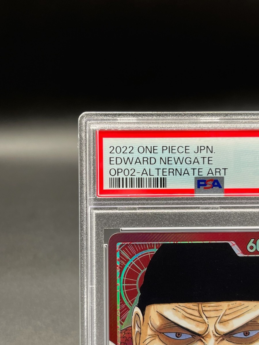 PSA 10 Edward Newgate OP02-001 Leader ALT ART ONE PIECE Card PSA 10 Edward Newgate OP02-001 Leader ALT ART ONE PIECE Card