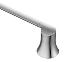 Moen YB0224CH Doux Wall Mount Single Towel Bar, 24" Chrome READ SCUFFS 