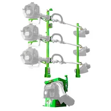 Green Touch Industries 3 Position Line Trimmer Rack & Backpack Leaf Blower Rack