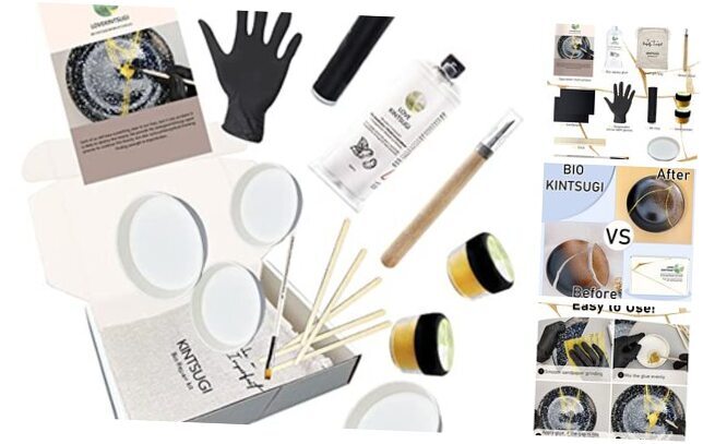 Bio Kintsugi Repair Kit, Food Safety Bio Resin Kintsugi Kit, Bio Based -