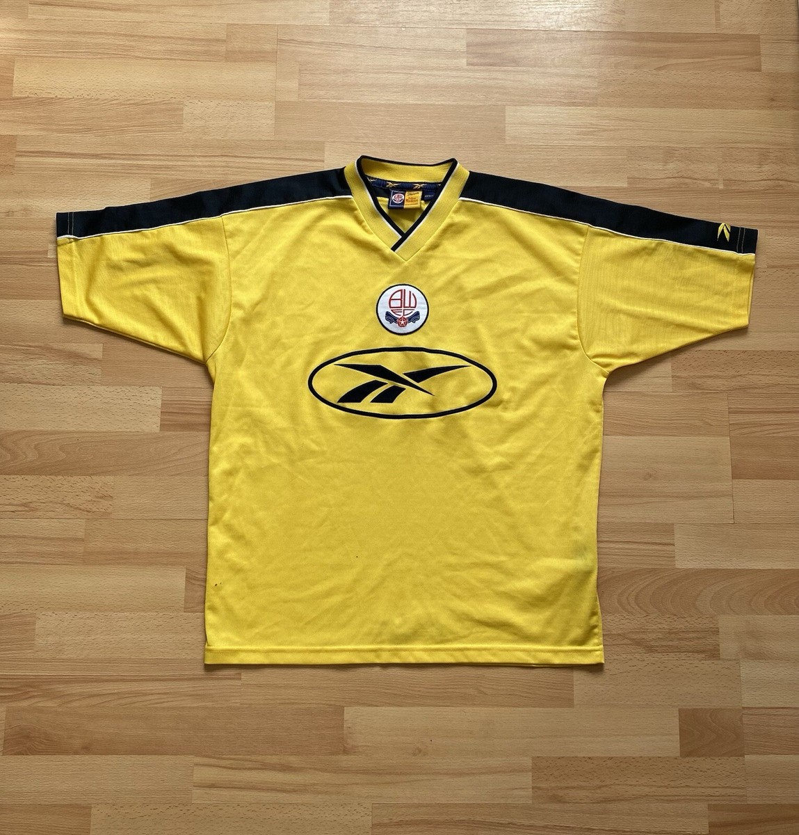 00s Reebok リーボック ボルトン ワンダラーズ AWAY ユニフォーム Reebok Bolton Wanderers 1998-1999 Away Football Shirt (Excellent