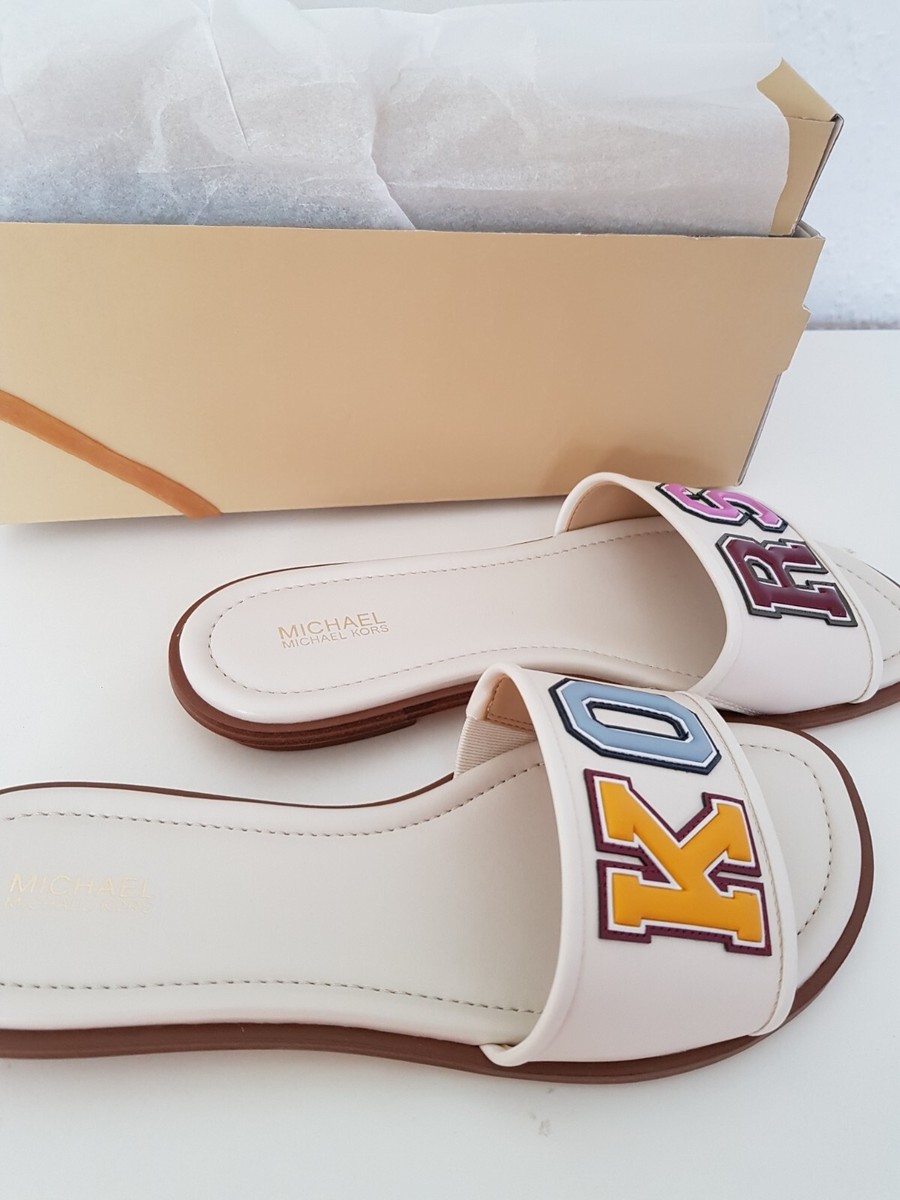 Flat Sandals Mk Summer Shoes Michael Kors Vera Sandals For Women