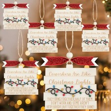 6 Pcs Funny Christmas Ornament for Coworkers Friends Coworkers are Like Chris...