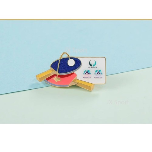 Authentic 2025 ITTF ATTU Asian Cup Table Tennis Doule Rocket PIN - Picture 2 of 8