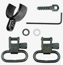 GROVTEC Two Piece Barrel Band Swivel Set .420-.470 diameter, 1" sling