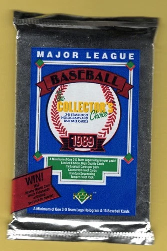 1989 UPPER DECK Baseball Low Series (1) SEALED PACK FROM BOX KEN GRIFFEY Jr RC
