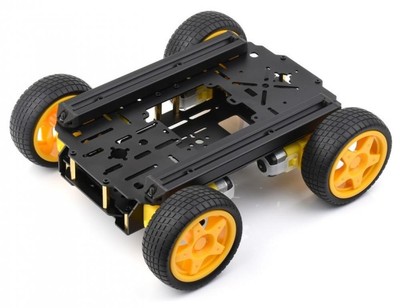 Waveshare Smart Mobile Robot Chassis Kit, 4x Räder, 4x TT Motor, Metall Chassis