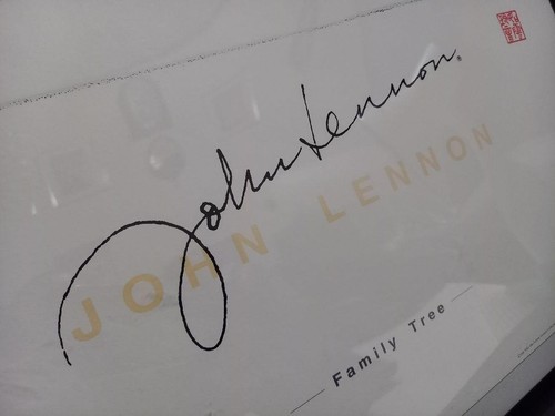 JOHN LENNON "A Family Tree" Litho Poster signiert 1998 - Bild 6 von 12
