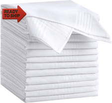 12 Pack Handkerchiefs for Men, 100 Soft Cotton 16X16 Inch Men'S Handkerchiefs,