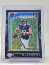 CALEB WILLIAMS 2024 DONRUSS OPTIC PURPLE SCOPE RATED ROOKIE #201 BEARS Q1134