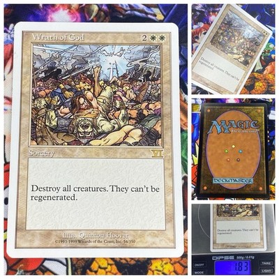 MTG Wrath Of God ENG   Nm Sixth Edition Magic the Gathering 1999 OG Rare
