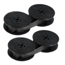Universal Typewriter Ribbon 2 Pack Twin Spool Black Fabric for Most Machines thumbnail
