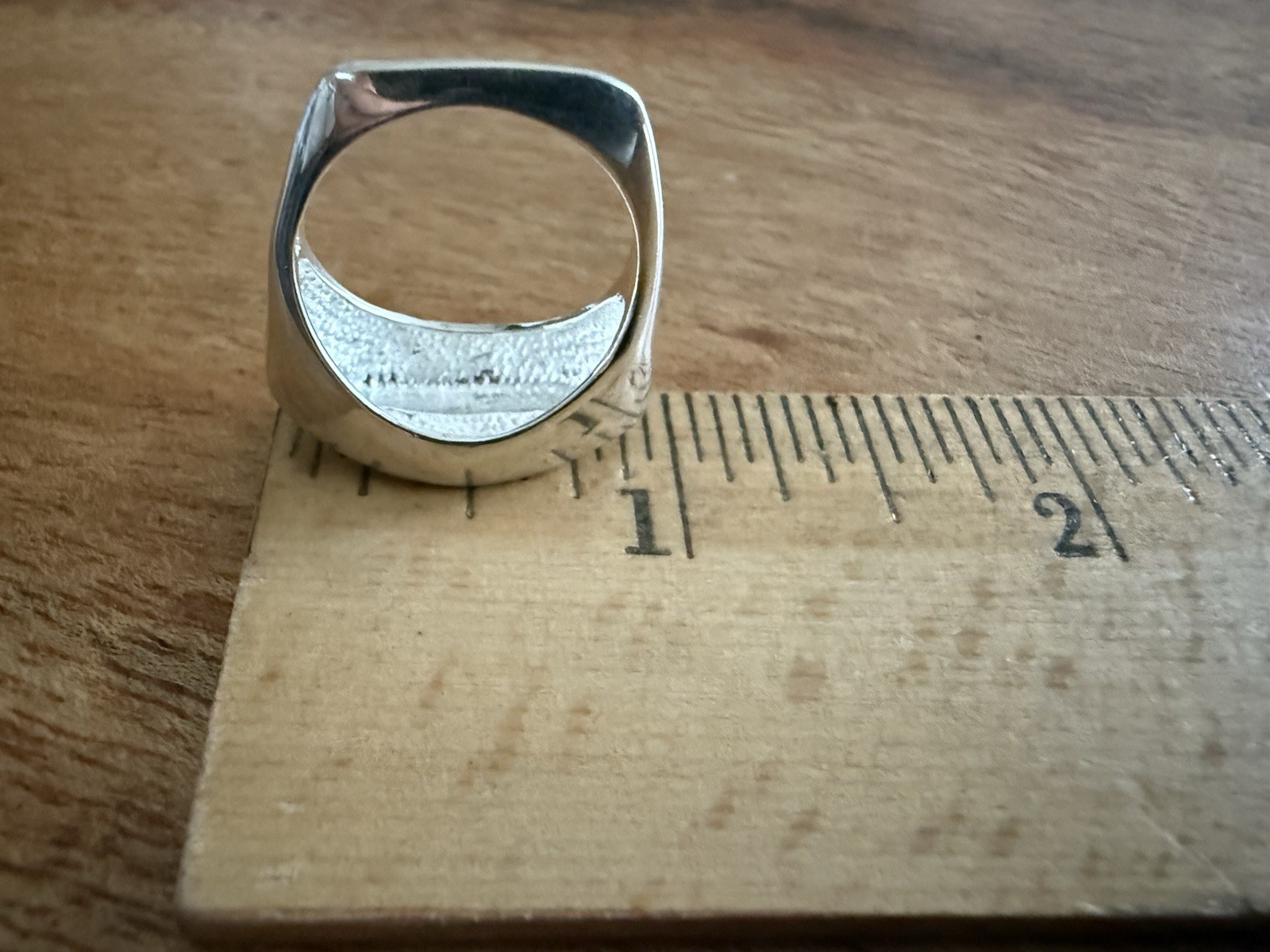 Artisanal Sterling Silver Leaf Statement Ring siz… - image 9