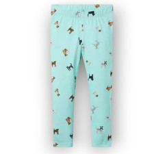 Janie and Jack, The Everyday Legging in Breezy Blue Dog Friends, Girls 5