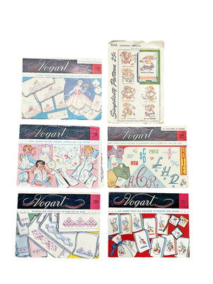 Vtg Vogart & Simplicity  Transfer Patterns Set Of 6