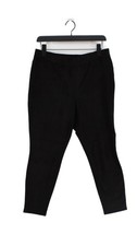 Halston Women's Suit Trousers UK 14 Black Polyester with Elastane Dress Pants