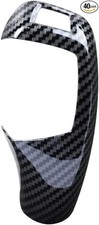 car Gear Shift Knob Panel Cover Carbon Fiber Pattern Sticker