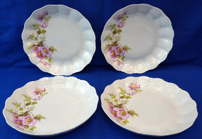 Giraud Eglantine Limoges Set of 4 Soup Bowls, 8 1/4''  More Available(B19)