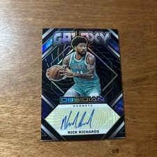 2022-23 OBSIDIAN NICK RICHARDS GALAXY YELLOW ELECTRIC ETCH AUTO SSP #’d   /10!