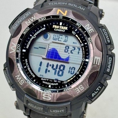 Casio Pro Trek PRW-2500YT-1JF Black Titan Saphirglas Solar Radio Long Band