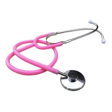 MorTime Dual Head Stethoscope, Real Working Stethoscope for Kids Pink 