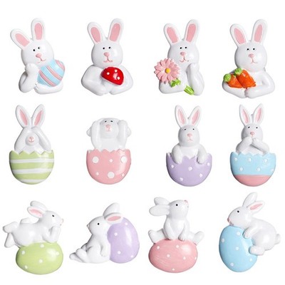 Ostern Party Hase Aufkleber Set Spaß Harz Magnete, um Ihren Raum aufzuhellen