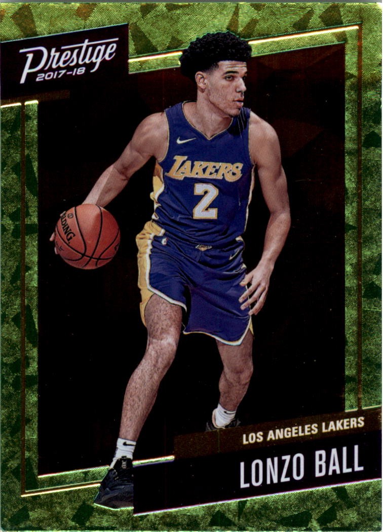 2017-18 Prestige Micro Etch Rookies Bright Green #2 Lonzo Ball - BSK