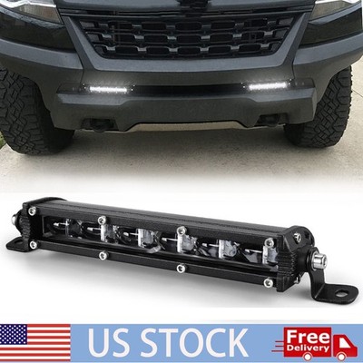7'' Ultra Slim LED Light Bar Driving Single Row for SUV UTV Offroad Motorcycle