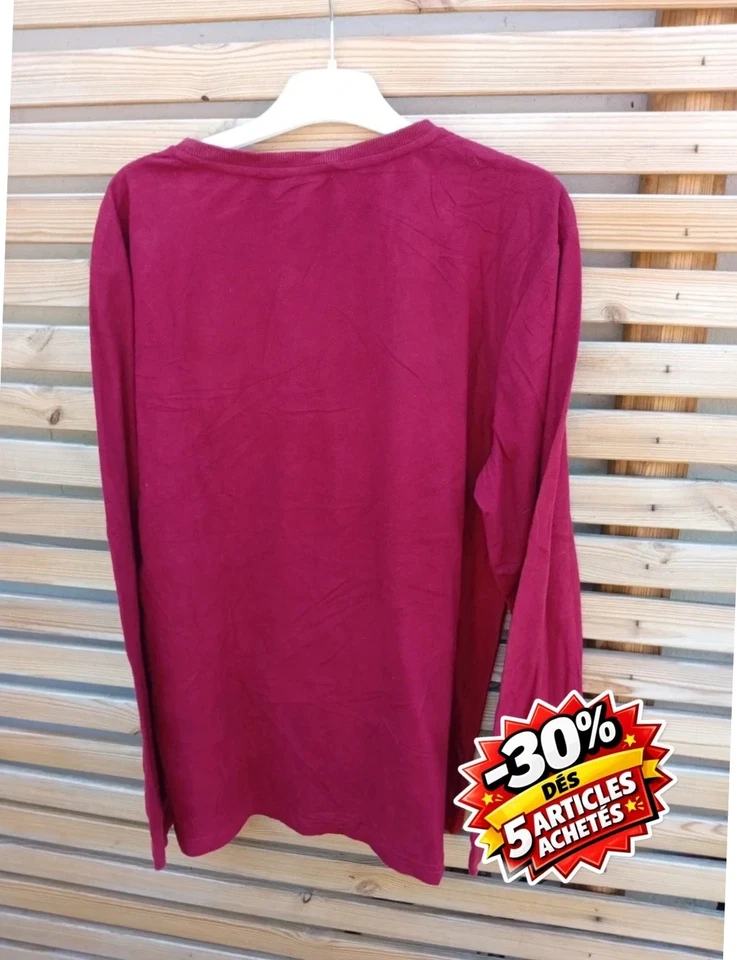 Sweat Homme the Simpsons – Taille M – Rouge – Brodé Homer Ho Ho Ho – Bon État - Photo 3/3