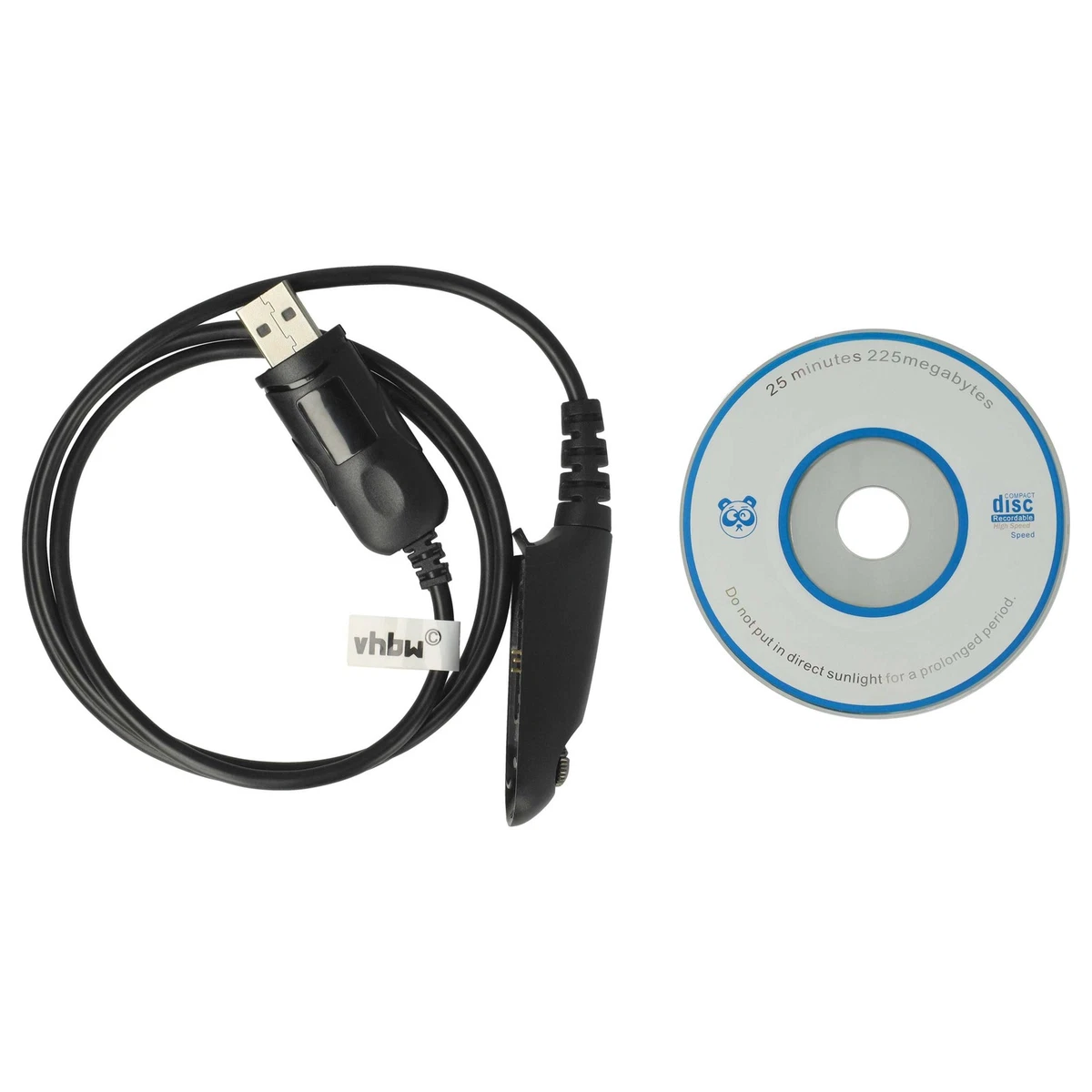 vhbw Cavo di programmazione USB compatibile con Motorola GP88S, GP308, P080, GP3688, P040, GP3188, GP2100, P020, GP2003, P030, GP3689 radio, nero