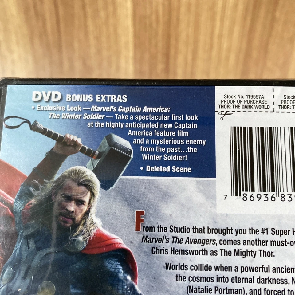 Thor: The Dark World (DVD, 2013, Widescreen) New Factory Sealed - Image 3 of 3