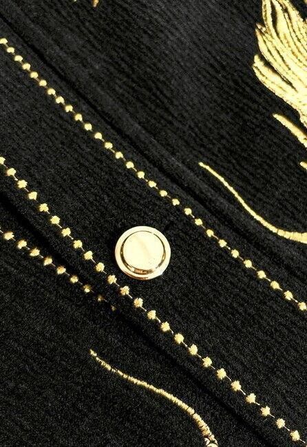 Mens Costume Coat One Button Dinner Jacket Japanese Pattern Embroidery Dragon