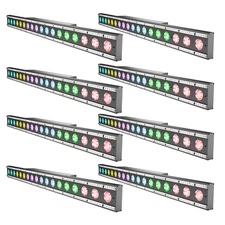10x 180W RGBW Wall Wash Light Bar 18LED DMX Stage DJ Beam Lighting Disco Effect