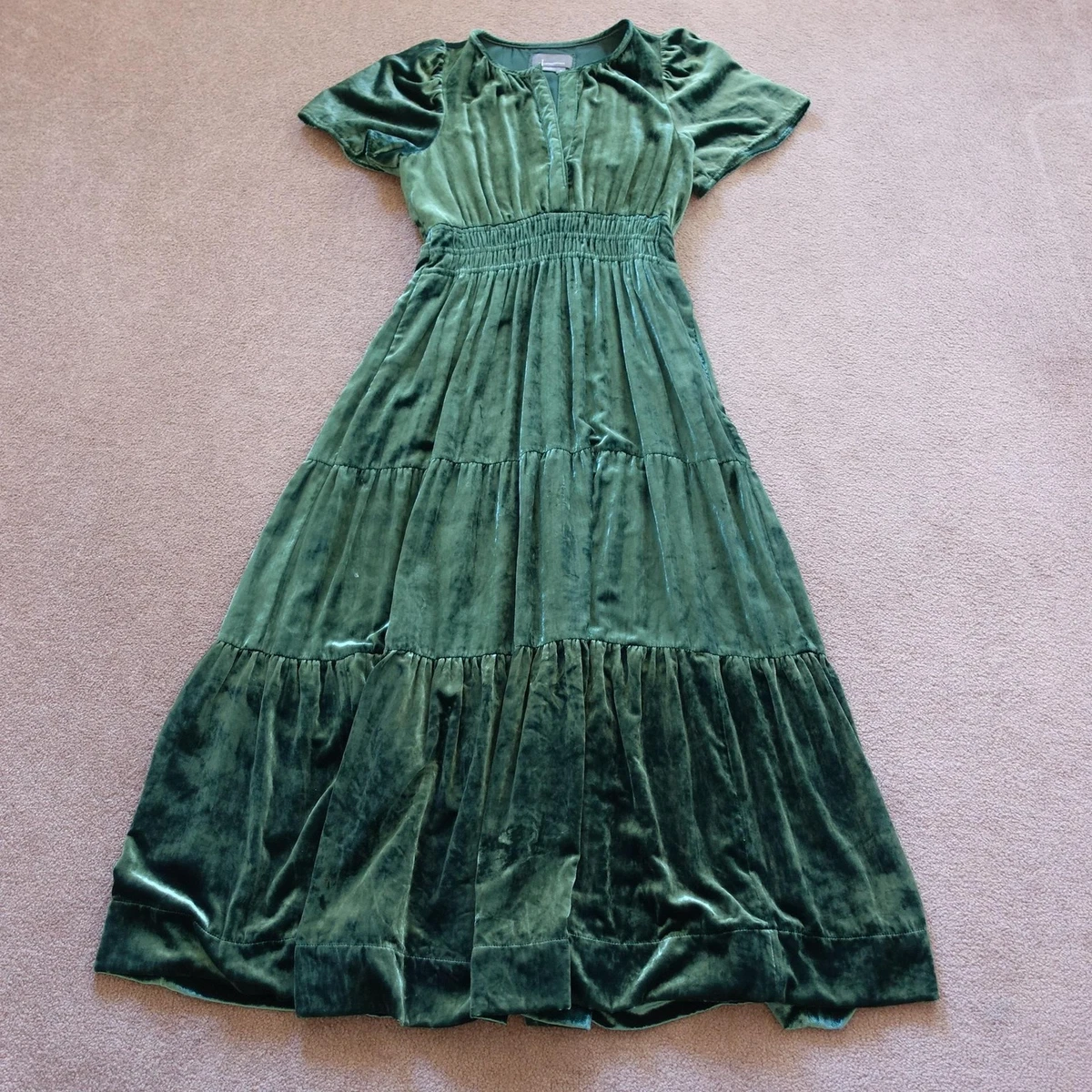 green emerald velvet dress Sweet Jane Olive Crushed Velvet Mini Dress | As Seen on Taylor Swift main image 0