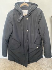 Woolrich piumino parka puffer jacket donna XXL pelliccia cappuccio invernale isolato