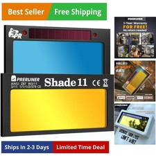 Core Series Gold Auto Darkening Welding Lens, Gold Coating Cool Blue Puddle V...