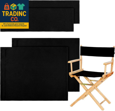 2 Set Directors Chair Canvas Replacement, Makeup Chair Seat and Back Replacement
