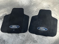 Vintage Ford Truck Rubber Floor Mats Black Blue F150 F250 F350 Bronco Pair