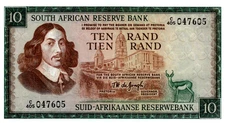 South Africa 10 Rand 1966 UNC Pick # 113