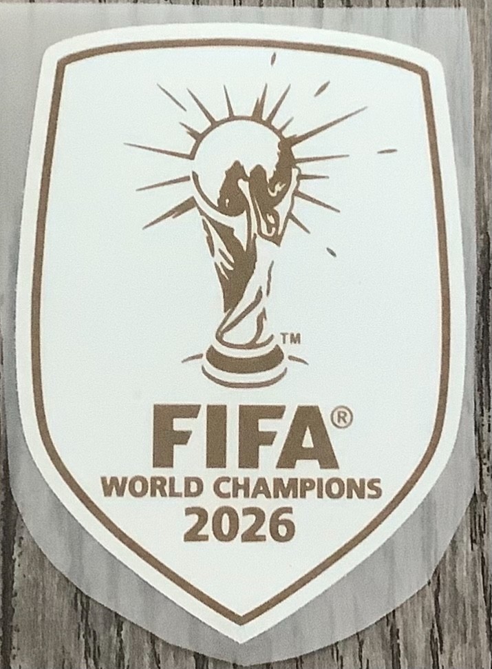 FIFA World Cup Champions 2026 Football Gold Badge Patch Heat Press