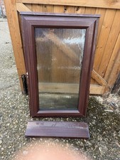 UPVC Double Glazed Frosted Rosewood Window COLLECTION ONLY !!!